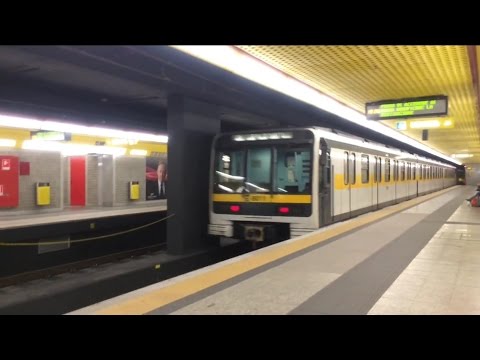 【イタリア】 ミラノ地下鉄M3線 コマジーナ駅　Milan Metro Line 3 Comasina Station, Italy (2014.4)