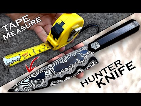 Bunch of Layers Damascus from Tape measures