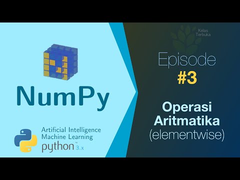 Belajar NumPy Python Data Analisis 03 Operasi Aritmatika