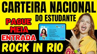 ? Como PAGAR MEIA ENTRADA ROCK IN RIO ? CARTEIRINHA de ESTUDANTE SITE OFICIAL [DNE] #rockinrio