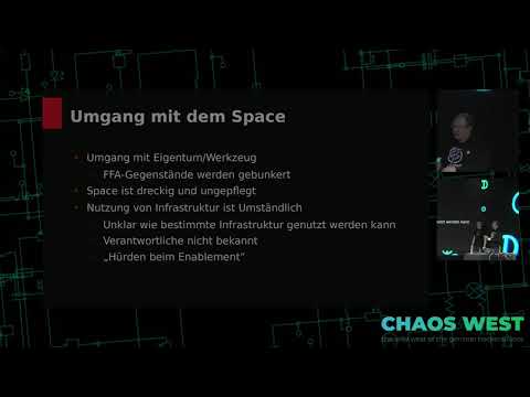 35C3 ChaosWest -  Hackspaces: How to conflict eine offene Frage