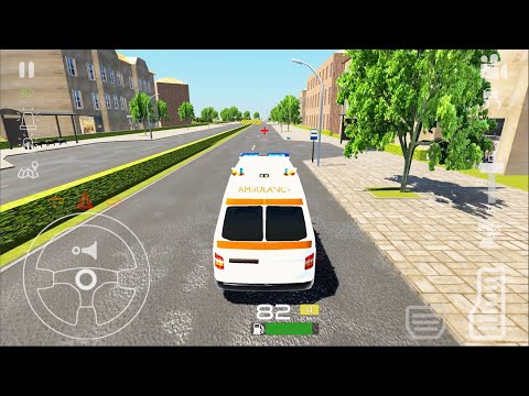 Emergency Ambulance Simulator 2021 - Minibus Car Driving Sim - Android Gameplay