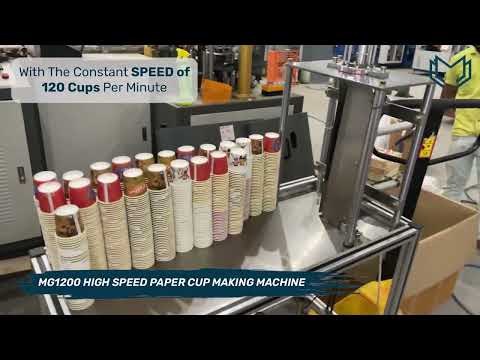 Automatic Paper Cup Making Machine, 120 cups/min