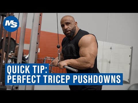 Quick Tip: How to Perfect Your Tricep Pushdowns