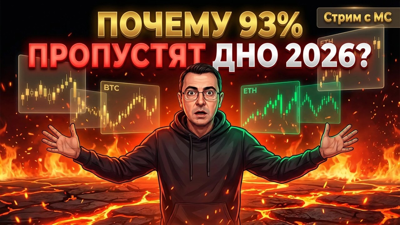 Почему 93% пропустят дно 2026 года?| Разбор BTC, ETH + альткоины