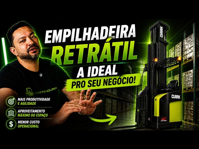 Clark WPio15 paleteira eletrica walkie em operacao — Move Maquinas Goiania