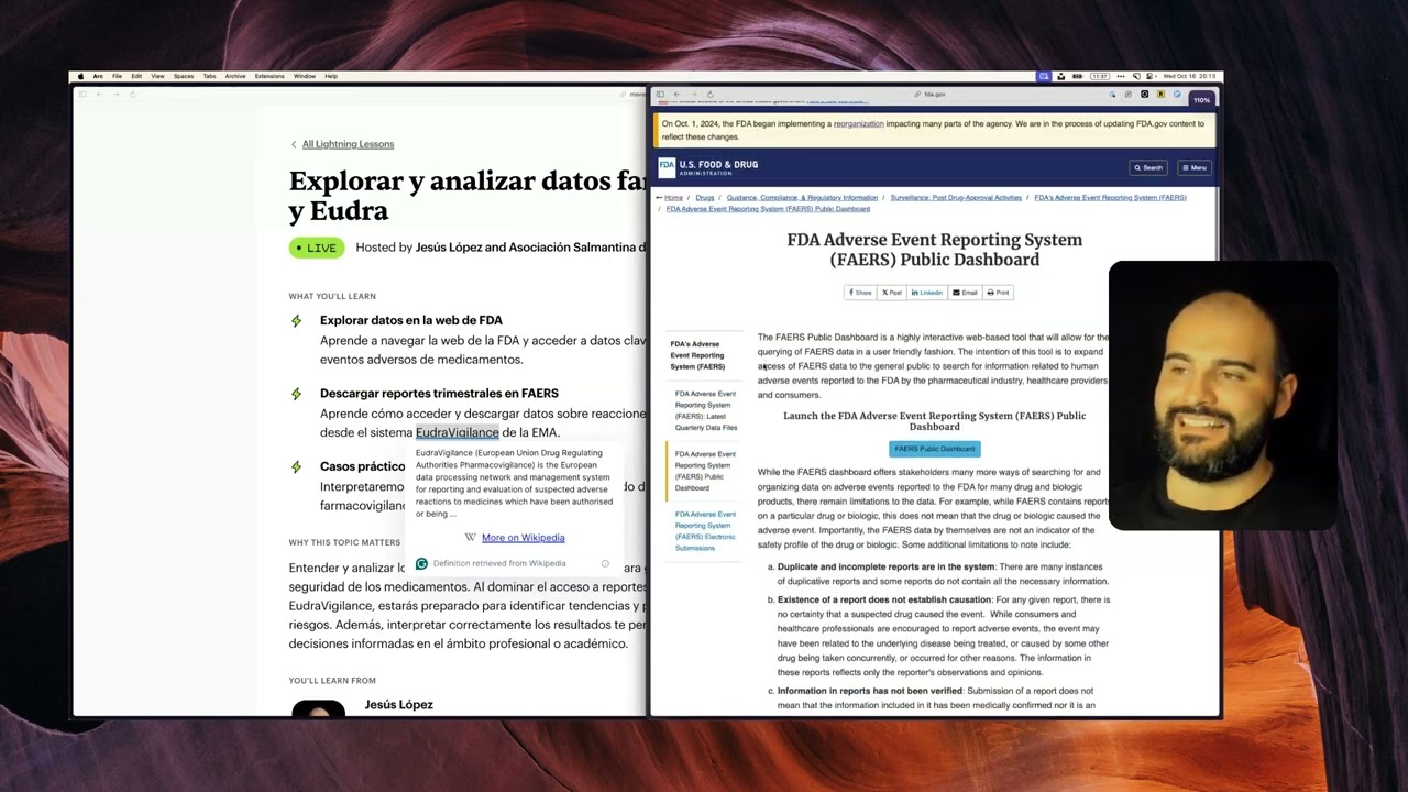 Datons Stories #8 - FAERS & EUDRA | Procesar y visualizar datos de farmacovigilancia USA y Europa