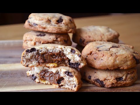 Recipe for banana cookies with chocolate and caramel #693