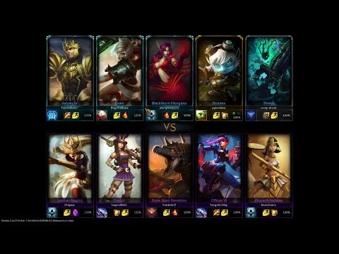[s4] Game 33: Tristana & Thresh vs Caitlyn & Syndra (L) highlight