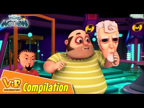 Vir The Robot Boy | Non Stop Action | Cartoon For Kids | Compilation 02