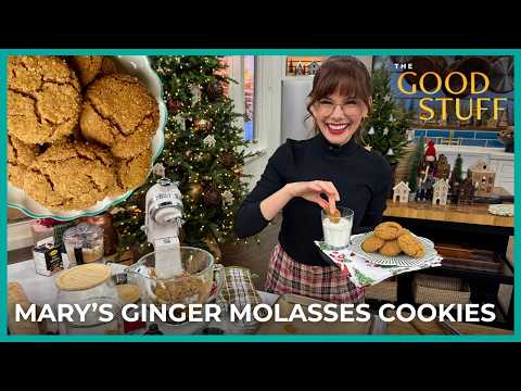 Chewy Ginger Molasses Cookies | Holiday Baking | The Good Stuff with Mary Berg