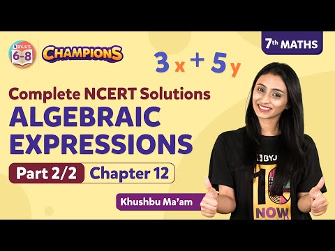 Algebraic Expressions Class 7 Maths (Chapter 12) Complete NCERT Solutions (Pt 2) | BYJU'S - Class 7