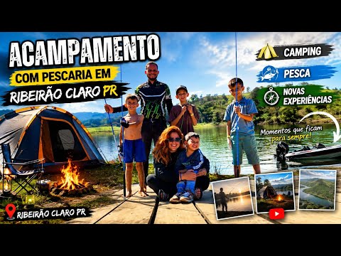 Acampamento e pesca em Ribeirão Claro PR Prainha da cachoeira