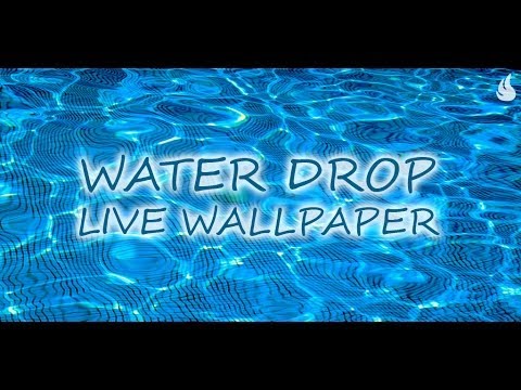 Video van Waterdruppel live achtergrond