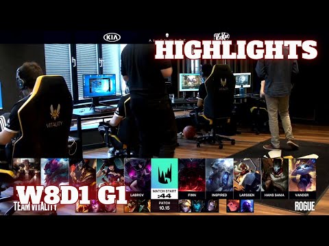 Rogue vs Vitality (Extended Highlights) | Week 8 Day 1 S10 LEC Summer 2020 | RGE vs VIT W8D1