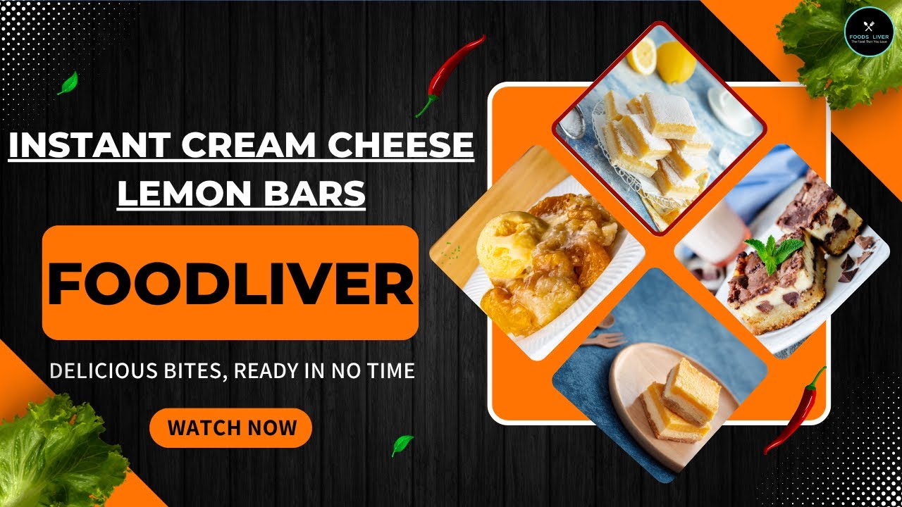 Instant Cream Cheese Lemon Bars Recipe | Tangy Sweet Dessert