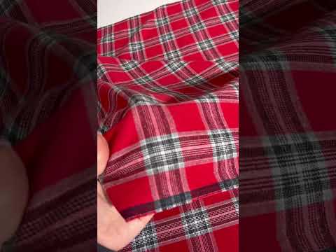 Checkered Flannel Shirt, Red pristatymas per 1-4 d.d.