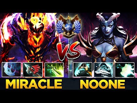 Who is the World's best Mid Player? Miracle- SF vs Noone QoP - EPIC Dota 2