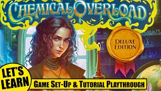CHEMICAL OVERLOAD Solo Playthrough & Teach | Deck Building Game | Rebirth Games