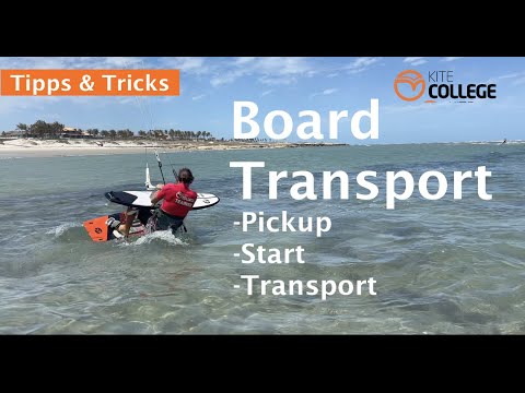 Kitecollege Tipps & Tricks Kite Board Transport I Rescue, hilf Deinem Kitebuddy