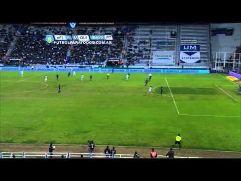 Ocasión de Morales. Vélez 1 Quilmes 0. Fecha 15. Torneo Final 2013. FPT