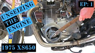 1975 XS650 Build Ep 1, Unseizing the Engine