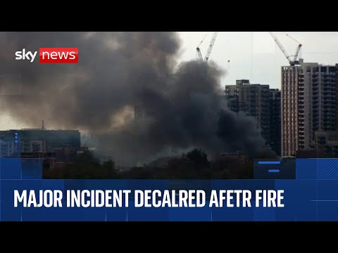 Major incident declared as 150 firefighters tackle London fire near Heathrow