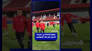 أسود الأطلس يختتمون تدريباتهم قبل لقاء الإكوادور وسط أجواء حماسية thumbnail