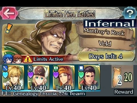 The battle with Limited unit : Vs. Veld - Infernal (with F2P units No SI but a seal)