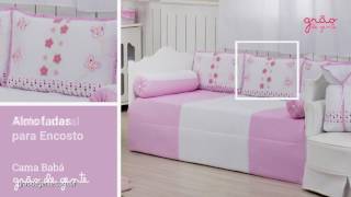 Kit Cama Babá Borboleta Rosa | Ref: 62490