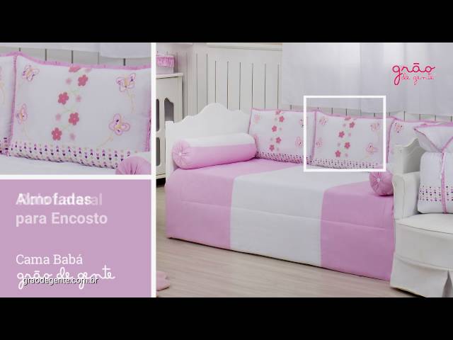 Kit Cama Babá Borboleta Rosa | Ref: 62490