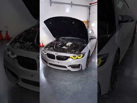 BMW M3 M4 F32 F36 CSL yellow LED daytime running light DRL module 63117493229  63117493230