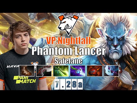 Phantom Lancer Safelane | VP.Nightfall | MAX ILLUSIONS SUPER HARD GAME | 7.28a Gameplay Highlights