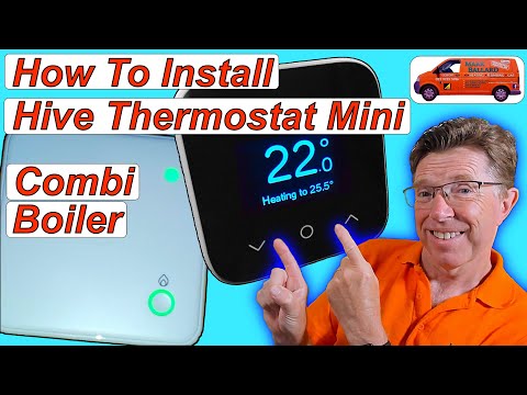 How to Install the Hive Thermostat Mini on a Combination Boiler,  Simple Step by Step Instructions.