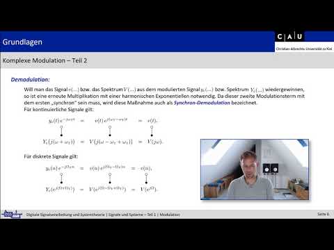 Vorlesung "Signale und Systeme - Teil 1", 5. Modulation, Teil 1