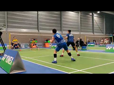 Final rally third game, ending in 30-28, MD, Yonex Dutch Junior International 2019