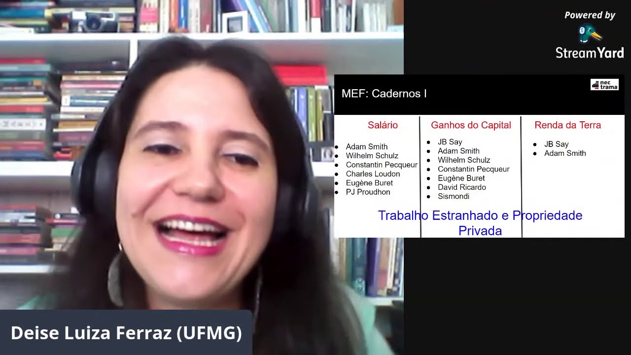 Manuscritos Econômico-Filosóficos (Karl Marx) com a prof. dra. Deise Luiza Ferraz