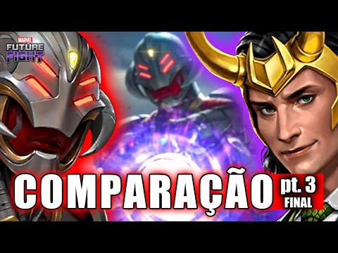 QUEM É O MELHOR VILÃO UNIVERSAL CUSTO BENEFÍCIO? ULTRON VS LOKI! [CONCLUSÃO] #MARVELfuturefight