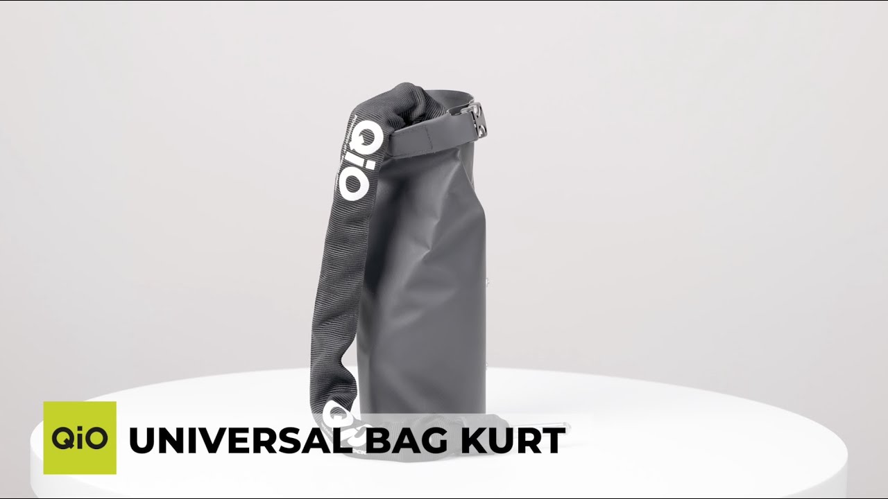 QiO – Universal Bag KURT Nimmt, neben der Einsteckkette, nützliche Dinge des Alltags auf