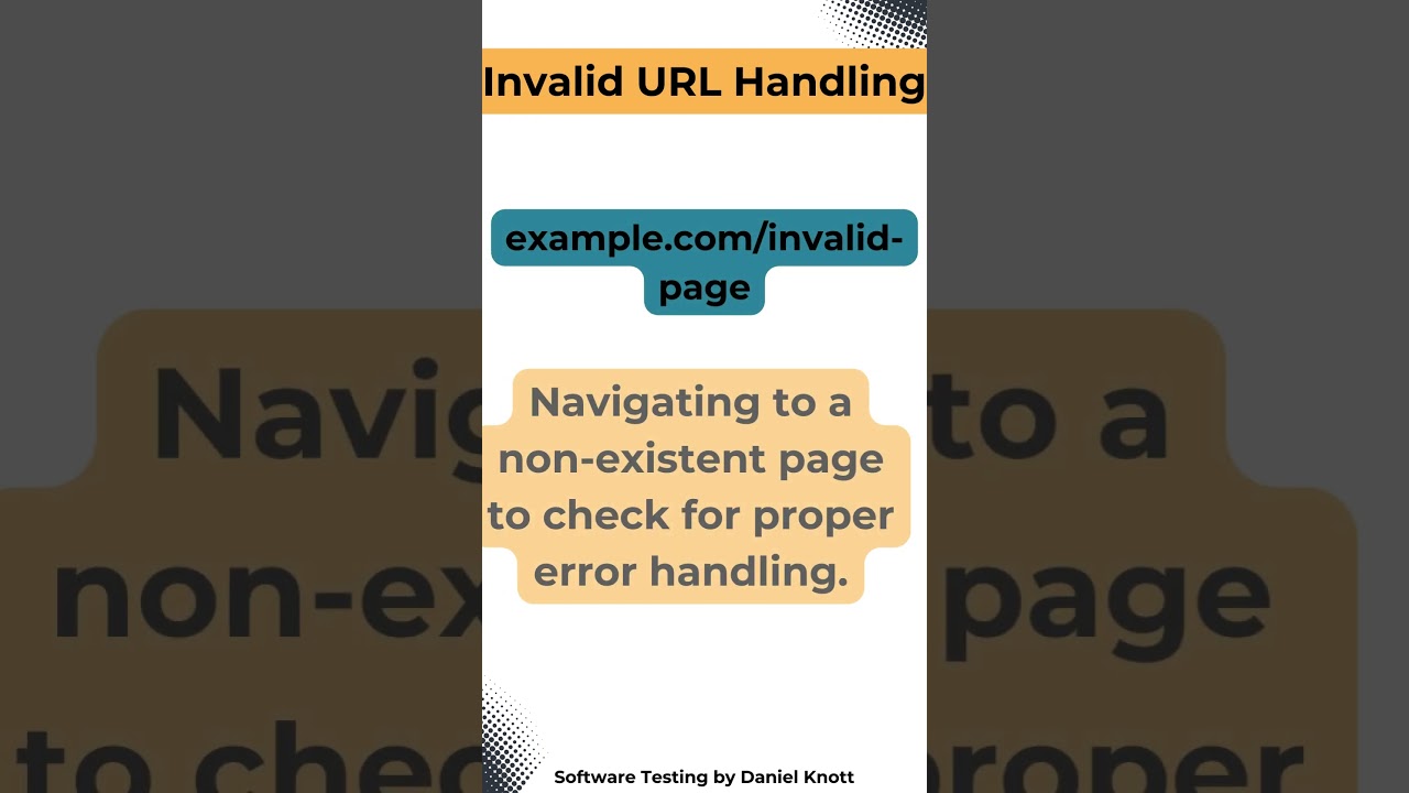 Invalid URL Handling | Test Data  #softwaretesting #testing