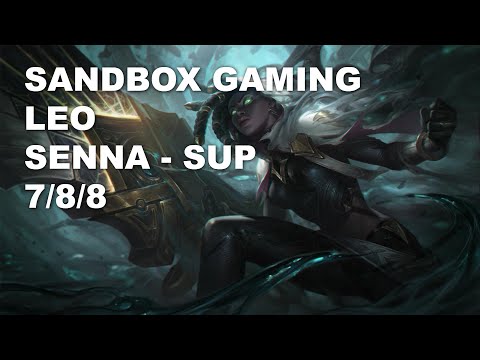 SANDBOX Gaming Leo Sup Senna vs Sett - KR Challenger Patch 10.8