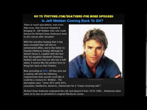 GH JEFF WEBBER RETURNING? General Hospital Elizabeth Hayden Promo Preview 9-8-16 9-7-16 MacGyver