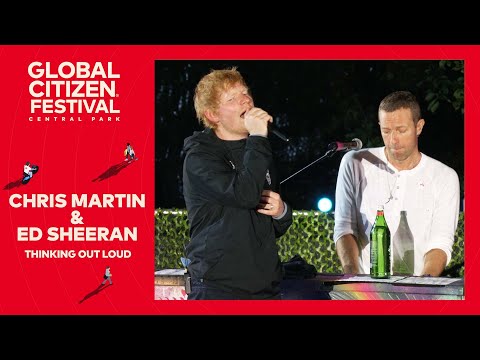 Ed Sheeran & Chris Martin duet Thinking Out Loud | Global Citizen Festival NYC 2024