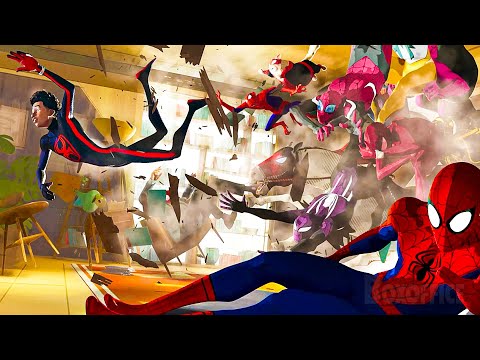 Miles Morales fugge da 1.000 Spider-Men | Spider-Man: Across the Spider-Verse | Clip in Italiano