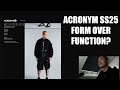 ACRONYM SS25 Review Form Over Function