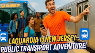 From LaGuardia to New Jersey by Public Transport! 🚌🚆 | Ultimate NYC to
