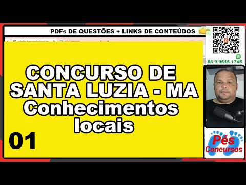 CONCURSO DE SANTA LUZIA   MA 01 (Conhecimentos locais)