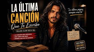 🎵La Última Canción Que Escribo Para Ti | Una Despedida Sin Rencor | Slow Rock Romántico 80s
