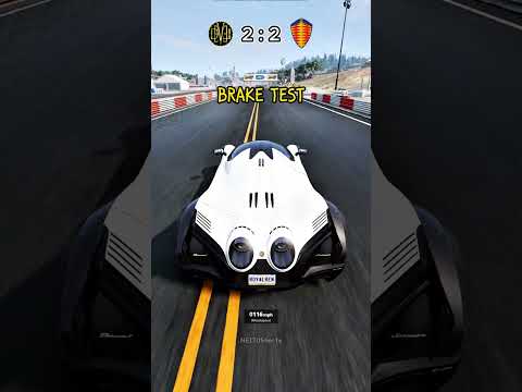 Koenigsegg Jesko Absolute vs Devel Sixteen #beamngdrive #shorts