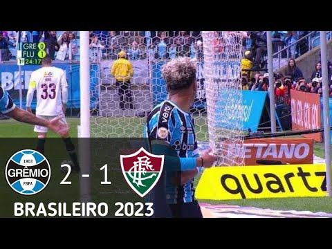 Gols - Grêmio 2 - 1 Fluminense - Brasileirão 2023 19° Rodada